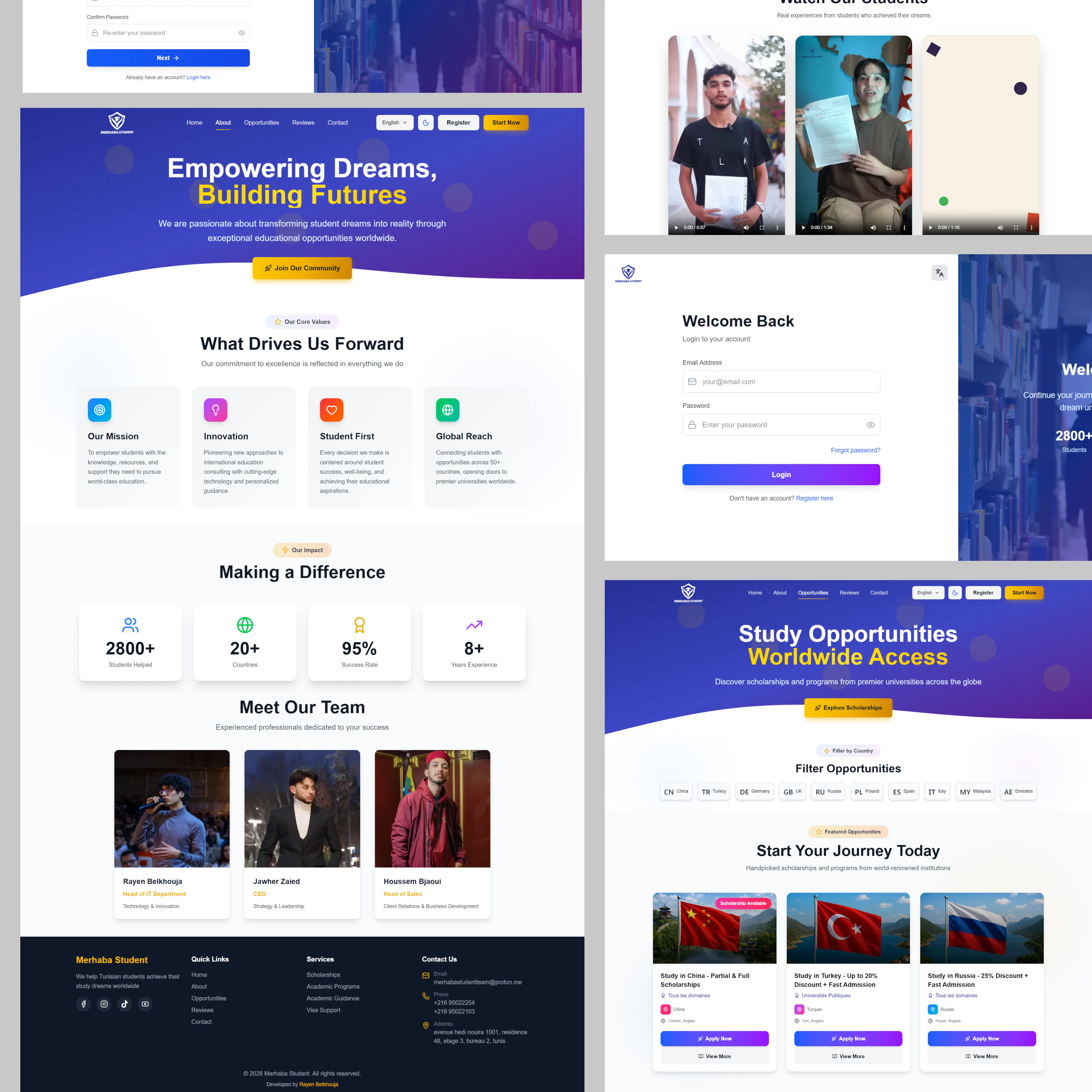 Site web de Merhaba Student